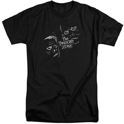 Twilight Zone - Mens Strange Faces Tall T-Shirt