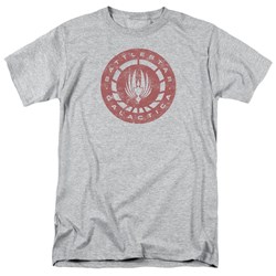 Battlestar Galactica - Mens Eroded Logo T-Shirt