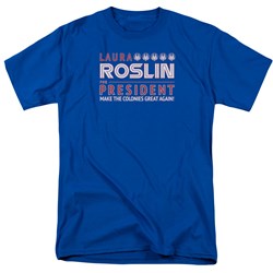 Battlestar Galactica - Mens Roslin For President T-Shirt