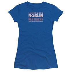 Battlestar Galactica - Juniors Roslin For President T-Shirt