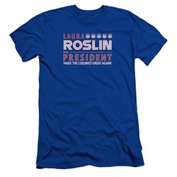 Battlestar Galactica - Mens Roslin For President Premium Slim Fit T-Shirt