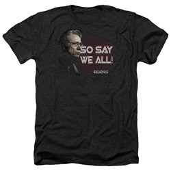 Battlestar Galactica - Mens So Say We All Heather T-Shirt