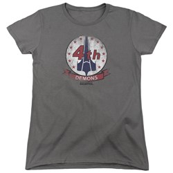Battlestar Galactica - Womens Demons Badge T-Shirt