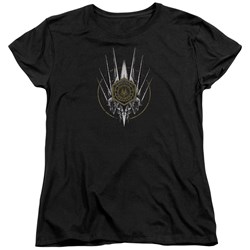 Battlestar Galactica - Womens Crest Of Ships T-Shirt