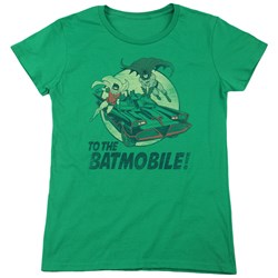 Batman Classic Tv - Womens To The Batmobile T-Shirt