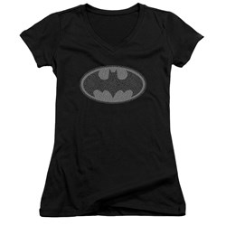 Batman - Juniors Elephant Signal V-Neck T-Shirt