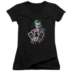 Batman - Juniors 3 Of A Kind V-Neck T-Shirt