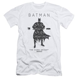 Batman - Mens Paislety Silhouette Slim Fit T-Shirt
