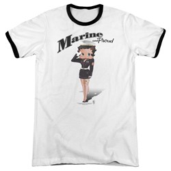 Betty Boop - Mens Marine Boop Ringer T-Shirt