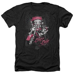 Betty Boop - Mens Biker Babe Heather T-Shirt