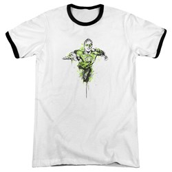 Green Lantern - Mens Inked Ringer T-Shirt