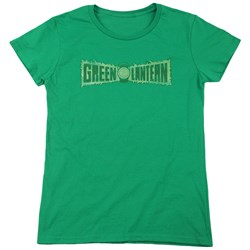 Green Lantern - Womens Flame Logo T-Shirt