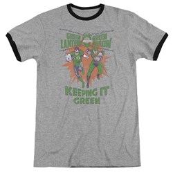 Green Lantern - Mens Keeping It Green Ringer T-Shirt