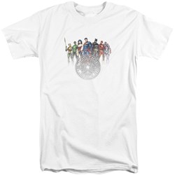 Justice League - Mens Circle Crest Tall T-Shirt