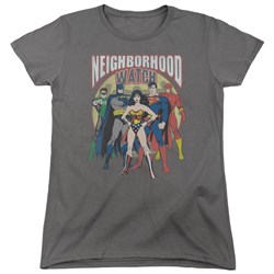 Justice League - Womens Neighborhood Watch T-Shirt