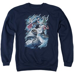 Justice League - Mens Ride The Lightening Sweater
