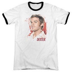 Dexter - Mens Blood Splatter Ringer T-Shirt