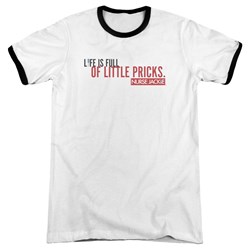 Nurse Jackie - Mens Life Is Full Ringer T-Shirt