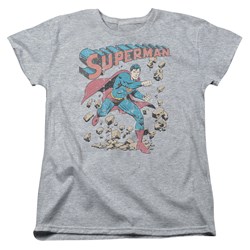 Superman - Womens Mad At Rocks T-Shirt