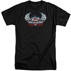 Superman - Mens Chrome Wings Shield Tall T-Shirt