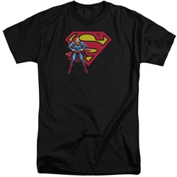 Superman - Mens Superman & Logo Tall T-Shirt