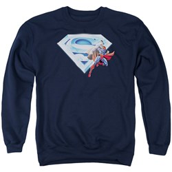 Superman - Mens Superman &Amp; Crystal Logo Sweater