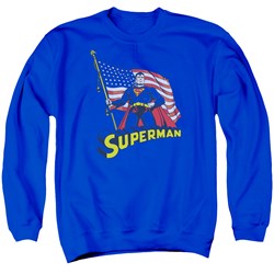 Superman - Mens American Flag Sweater