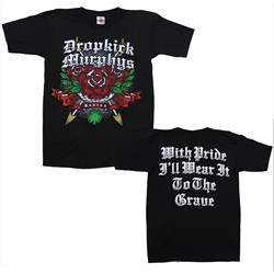 Dropkick Murphys - Mens Dkm Rose Tattoo T-Shirt