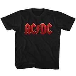 Ac/Dc - Youth Distress Red T-Shirt