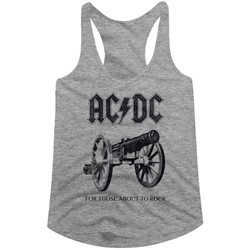 Ac/Dc - Womens About To Rock Again Triblend Racerback Tank