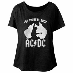 Ac/Dc - Womens Australia Triblend Dolman T-Shirt
