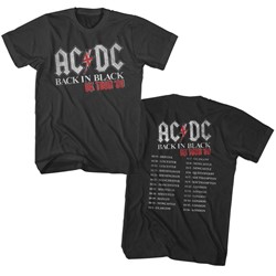 Ac/Dc - Mens In Black Uk Tour T-Shirt