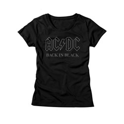 Ac/Dc - Womens Backinblack3 T-Shirt
