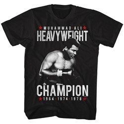 Muhammad Ali - Mens Heavy Champ T-Shirt