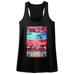 Street Fighter - Womens Stage Select Raw Edge Racerback Tank