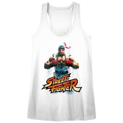 Street Fighter - Womens Ryu Heather Racerback Tank