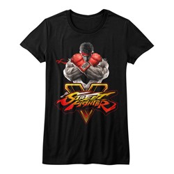 Street Fighter - Juniors Sfv Key T-Shirt