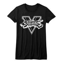 Street Fighter - Juniors Sfv Bw T-Shirt