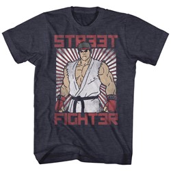 Street Fighter - Mens Block Print T-Shirt