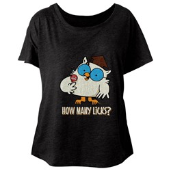 Tootsie Roll - Womens Manylicks Triblend Dolman T-Shirt
