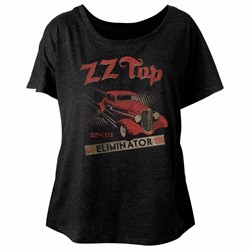 Zz Top - Womens Est 1969 Triblend Dolman T-Shirt