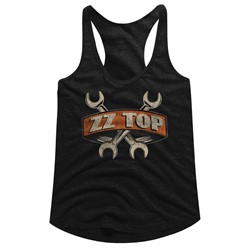 Zz Top - Womens Wrenches Raw Edge Racerback Tank
