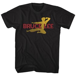 Bruce Lee - Mens Flying Oval T-Shirt