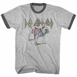 Def Leppard - Mens Bulldog Ringer T-Shirt