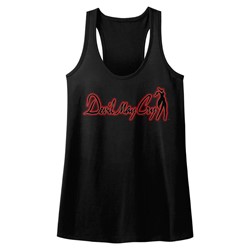 Devil May Cry - Womens Dmc Logo Raw Edge Racerback Tank
