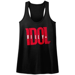 Billy Idol - Womens Idologo Raw Edge Racerback Tank