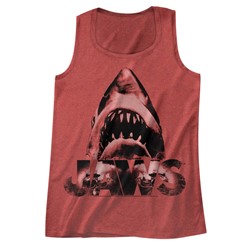 Jaws - Mens Red Jowls Tank Top