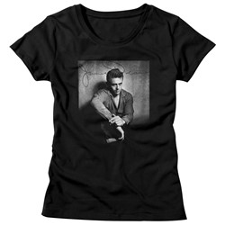 James Dean - Womens He'S Dark N Stuff T-Shirt