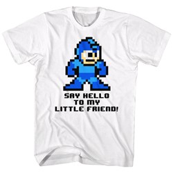 Mega Man - Mens Say Hello To My Little Friend T-Shirt