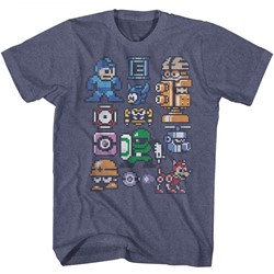Mega Man - Mens Pixelmans T-Shirt